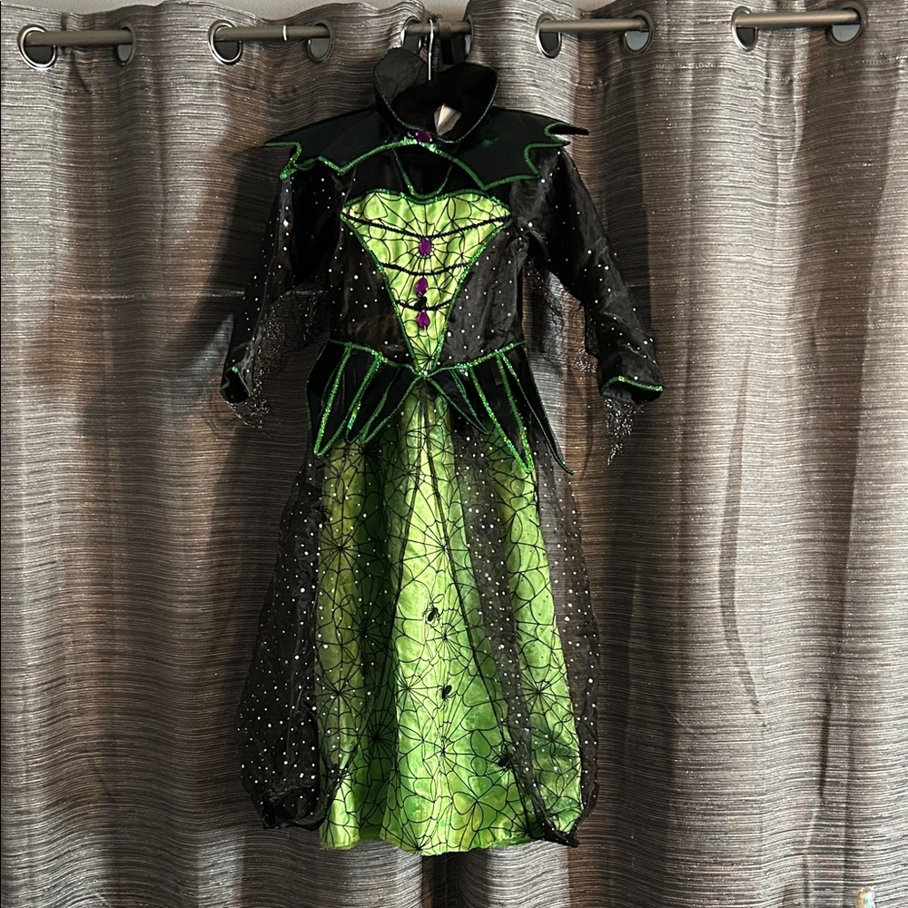 Black and Green Witch Costume Dress